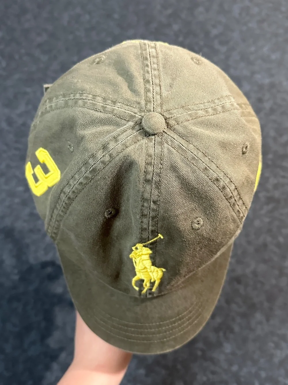 Polo Ralph Lauren MCMLXVII #3 Logo Embroidered Cotton Baseball Dad Hat Cap